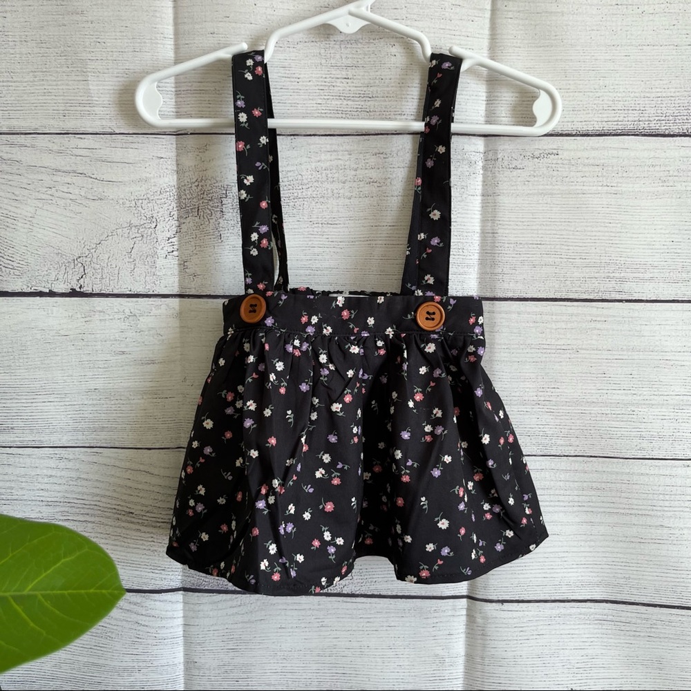 NEW Boutique Floral overall skirt 3-6 month
